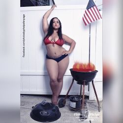 Jackie A  @jackieabitches is ready to have 4th of July fun #Dmv #summertime #photosbyphelps #reallight #bbq #cookout #nikon #sexappeal #baltimore #covergirl #curves #4thofjuly #flag #holiday #model #honormycurves #plus #manik #bbw #latina #manik #fffweek2