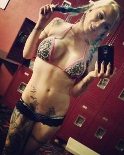 phoenixxfirebird:  Decorated my bikini. What do you think?   #phoenixxfirebird #piercings #tattoos #coloradomodels #altmodels #alternativegirls #septumpiercing #dermal #longhairdontcare #pigtails #diamondbikini #sexy #stripper #NAS #dancer #stripclub