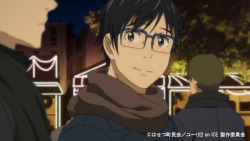 fencer-x: EPISODE 10 PROMO PICS On location at the GPF site, Barcelona. Victor, having a blast doing  some sight-seeing during their down-time, has no idea of the decision  Yuuri has come to… Yuuri randomly flashes back to the nightmare banquet  party