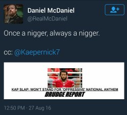 elyseeeeew: thingstolovefor:    I wonder why Colin Kaepernick would protest the National Anthem &amp; proclaim America to be White Supremacist nation? #Hate it!  White people love football until a foot ball player has an opinion. Smh disgusting 
