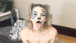 psy-faerie: Playful Puppy Girl Finds A Dildo!  Here are some very censored gifs of my newest pet play video! Video quality is higher than gif quality // 1080p 60fps   Adorable, playful puppy girl Elle can’t find her bone! She sniffs around the room,