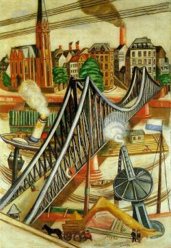 lyghtmylife:  Beckmann, Max [German Expressionist Painter, 1884-1950] The Iron Footbridge1922Oil on canvas120.5 x 84.5 cmKunstsammlung Nordrhein-Westfalen, Dusseldorf 