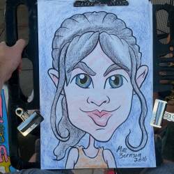 Ready for caricatures at Dairy Delight! #caricature #art #drawing #artstix #caricaturist  (at Dairy Delight Ice Cream)