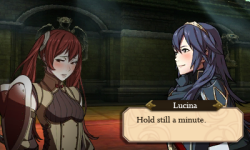 south-polaris:  yes i know that the text in the third panel looks weird, and it’s just Robin and Severa’s hotspring dialogue, hush This pretty much takes places after Severa gets recruited into the Shepherds and Lucina gives her girlfriend the best
