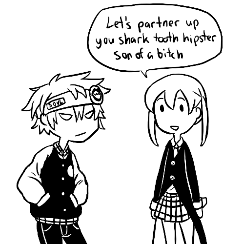 How do you picture Soul and Maka's first meeting? Tumblr_inline_n0hzdyErv51qljrga
