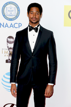 awardseason:    Alfred Enoch attends the 47th NAACP Image Awards presented by TV One at Pasadena Civic Auditorium on February 5, 2016 in Pasadena, California.   
