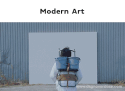 design-overdose:  Love modern art, just a funny clip!   😝  DESIGN OVERDOSE on Facebook and Instagram