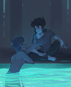 kiss kiss fall into the pool(this was commissioned by Kellie for her fic ‘Tether’!  💙)