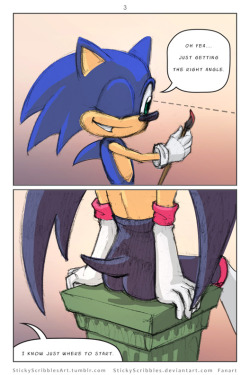 Sonic Rouge Comic3  Previous:http://stickyscribbles.deviantart.com/art/Sonic-Rouge-Comic2-623345482Continue&hellip;.Rouge befriends Sonic as a ploy to steal his gems and golden rings. Sonic discovers her plan and feels stiffed in the relationship. Sonic