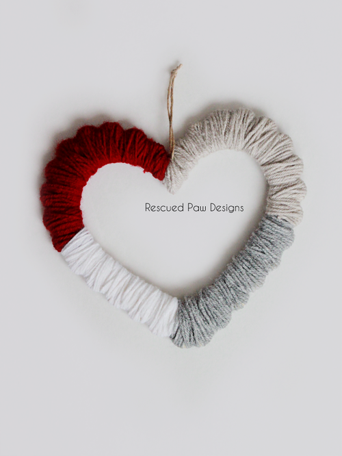 Yarn Wrapped Heart :: Easy Crochet -Yarn Wrapped Heart - Valentine's Day