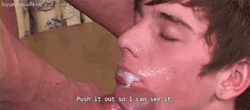 instructionsforboys:  fordesperatefags:  Most of the time I love to just jam it right down their throat and fuck my cum straight into their stomach, but every now then itâ€™s nice to get it all over the cuntâ€™s face. And then make them walk home with