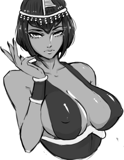 steamytofu: stress relieving eliza doodle. (ref. - i love this figure)  ;9