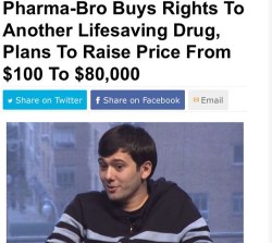 Someone just put a bullet in his head already. #pharmabro #streetjustice #scum