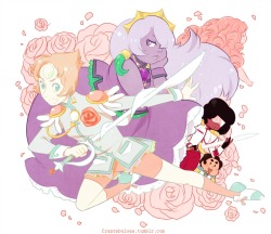 greencladprince:  frantabulosa:  You can’t tell me Pearl wasn’t at least a little bit inspired by Utena. Come on. I might as well have my own Utena crossover tag because goshdang do I love me some Utena crossovers. And Steven Universe is a pretty