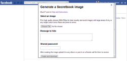 thedailywhat:  Browser Extension App of the Day: Secretbook Built as an Oxford University research project, Secretbook is a Chrome app that utilizes steganography to allow Facebook users to hide secret messages in their photo uploads. 21-year-old