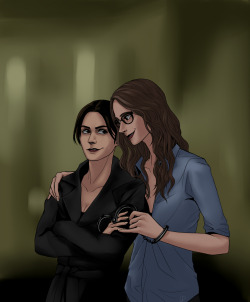 stubbornandsolo:  Root: Want to gross the boys out?Shaw: O definitely…  This needs to be a fic&hellip;.