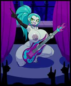 ber00: High res link interruptingoctopus’s commission   Ember McLain (Danny Phantom) puts on a reunion concert for her beloved fans, which climaxes to an explosive finale!     [Patreon]  [Picarto Stream Channel]  [Tumblr]   [Pixiv]   
