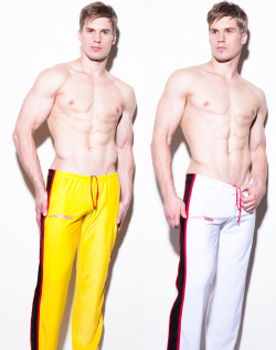 collegejocksuk:  N2N Track Sweat TC4 (White or Yellow) match with the Track Sweat for the coolest look . Like no other Track Pant you own fellas. http://stores.ebay.co.uk/college-jocks 