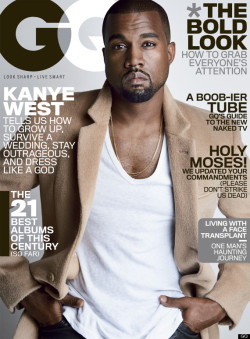 dynamicafrica:  Kanye West keeps it simple, but casual cool, for his cover and editorial feature in the August issue of GQ magazine photographed by Patrick Demarchelier. 