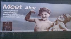 poopinginschool:  millika:  Who’s Alex? Billboard demonstrating gender stereotypes as most people automatically assume that Alex is the boy.   He’s like front and center on the billboard though. And larger in scale. And directly next to the text.