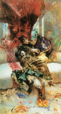 arcadiaslight:   “L'Attesa” ,1878 Giovanni Boldini (Italian painter 1842-1931)    