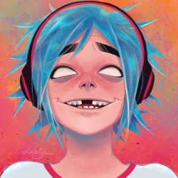 luleiya:  Obsessing over the new Gorillaz MV “Humility” ☀️🌴💕😙 Time lapse: 2-D, Noodle 