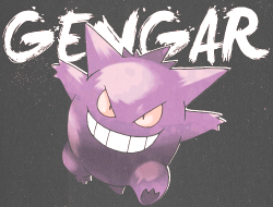 axew:  40 Days Pokémon Challenge | Day 19 Favorite Ghost Type: Gengar ヽ(ﾟДﾟ)ﾉ ~Credit to lightclay for making Gengar’s smile transparent :) 