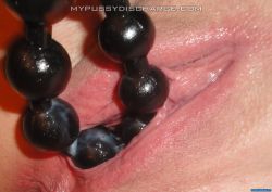 mydischargepics:  New Post with other 5 pictures! Check it out!  (via Anal beads covered in creamy grool) 