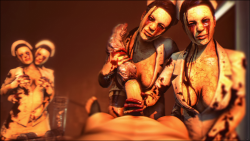 shaotek:  WorkingForKonami.jpgThis started out as an entirely different piece until I ran across these nurses whilst looking for random clutter. One thing lead to another and poof. Thanks Gaben.And before you flood my inbox with GIFF NURSE MODEL, google