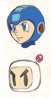 I&rsquo;m quite proud of that Megaman head. Especially the ear part. Art by Ray-of-Hope Colours by me