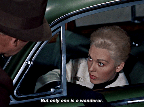 sylvia-sidney:Yeah, well, don’t you think it’s kind of a waste for the two of us… To wander separately? Uh-huh.Vertigo (1958) dir. Alfred Hitchcock
