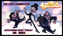 rebeccasugar:  stevencrewniverse:Emmy voting for nominations ends tonight at 10p! Everyone vote!! For your consideration!!! Mr. Greg! Thanks so much! 