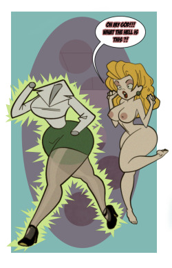 ninsegado91: edensparkworkshop:  From the Vault - Candi’s Wardrobe Malfunction Drawn by GregArt Uh-oh, looks like one of Dexter’s invention has gone array and given Candi the replacement sister the most humiliating wardrobe malfunction ever! IF you’re