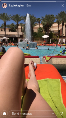 vegas-born-and-raised: Such a perfect foot model and she doesn’t even know it 😍❤️ I think it is Mandalay Bay.