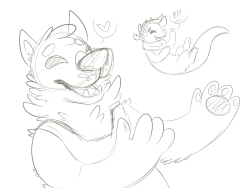 pepperree:  ottercola:  doodles with pepperree &lt;33  (ง •̀//ゝ//•́)ง FIGHT ME PEP   MG 