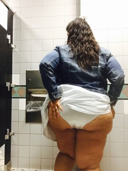 curvydodgergirl:  Was really enjoying how it felt to rub my ass in these underwear…. #bbw #sexybbw #hugeass #tossmysalad #curvydodgergirl #playtimeatwork