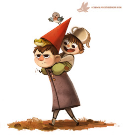 cryptid-creations:  Daily Painting 973. Over The Garden Wall (FA) by Cryptid-Creations  Time-lapse, high-res and WIP sketches of my art available on Patreon (: