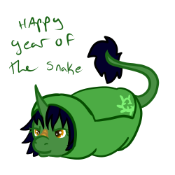 askkappathekirin:  I got two year of the snake pictures for you lovely people~I drew the blanket bundle Kappa first and then I remembered a yukata design I made for Kappa around halloween last year that I was happy she got a chance to wear.  Cute X3
