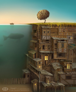 asylum-art:Gediminas Pranckevicius: Surreal Worlds Digitally Painted on Behance, deviantART Lithuanian artist, Gediminas Pranckevicius has been a graphic designer for years, but his true talents allowed him to shine once he was inspired to create his