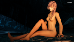 Lightning picked the setting. A cold Isolated cave with some mild lightning makes this girl look incredible.Note: This was a request from @chaos-matazaki who just wanted an artistic nude of Lightning. Although I have DxNâ€™s version, I actually do prefer