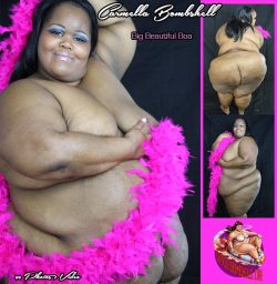 bighotbombshells:  NEW UPDATE!!!! Carmella Bombshell is working the “Big Beautiful Boa” in this set of 40 Photos &amp; 1 Video. Watch her shake her tail feathers athttp://supersizedbombshells.com/Carmella/updates.html