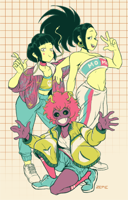 ze-pie:Thought I’d finally share the full version of my piece for the MHA @truecolorszine! I had a lot of fun working with a limited palette!