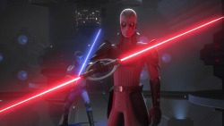 superheroes-or-whatever:  The Inquisitor vs. Kanan Jarrus from Star Wars Rebels