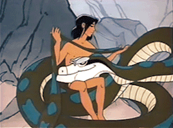 scales-and-spirals:  Adventures of Mowgli - Kaa