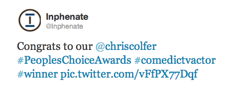 The People's Choice Awards 2014 Celebration Thread!  Congrats, Chris! - Page 28 Tumblr_mz4fjsVbGF1sg9z6fo2_500