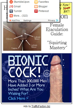 featured in penis enhancement ad: I think they owe me a percentage of revenue obtained through this one!
