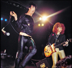 zombiesenelghetto-2:  “I really liked The Cramps, I just came in with my camera and shot photos. They were just badass.”  The Cramps, at the Roxy, photo by Glen E. Friedman, LA, 1980via Punk Ass Motherfuckers