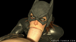 vekkte: Batgirl Blowjob Pt. 2 “Wait, what are you…*hkk*…*huhggg*…*hkkk*…” Stretchy Stretchy 4k Part 1 Here 