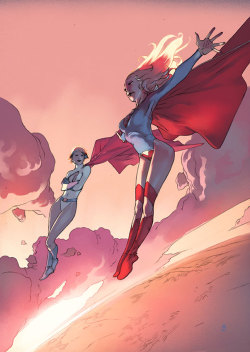 dccomicgye:  Power Girl &amp; Supergirl.. 