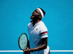 oliviergiroudd:  American Frances Tiafoe reaches his first Grand Slam Quarter final on his 21st Birthday, after beating Grigor Dimitrov in the Australian Open